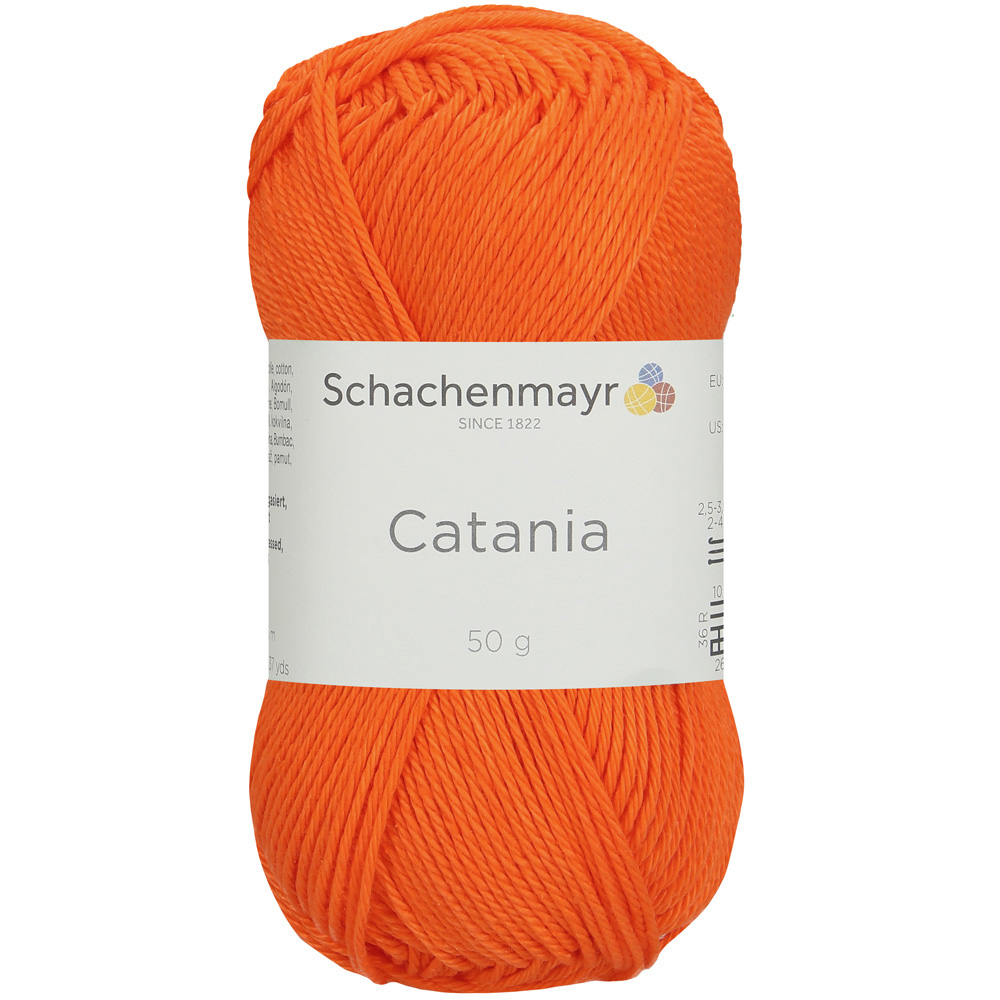 Wolle Schachenmayr neon orange Catania 125m 50g
