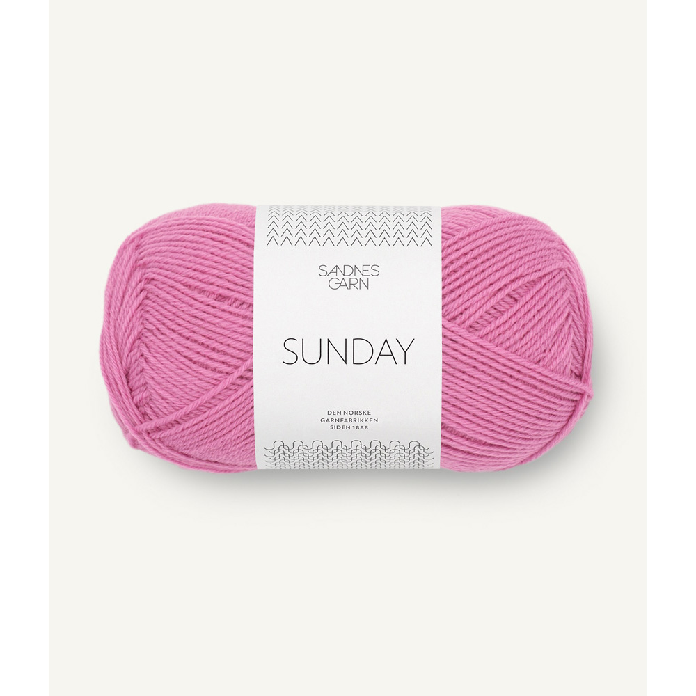 Wolle Sandnes Garn shocking pink Sunday 235m 50g