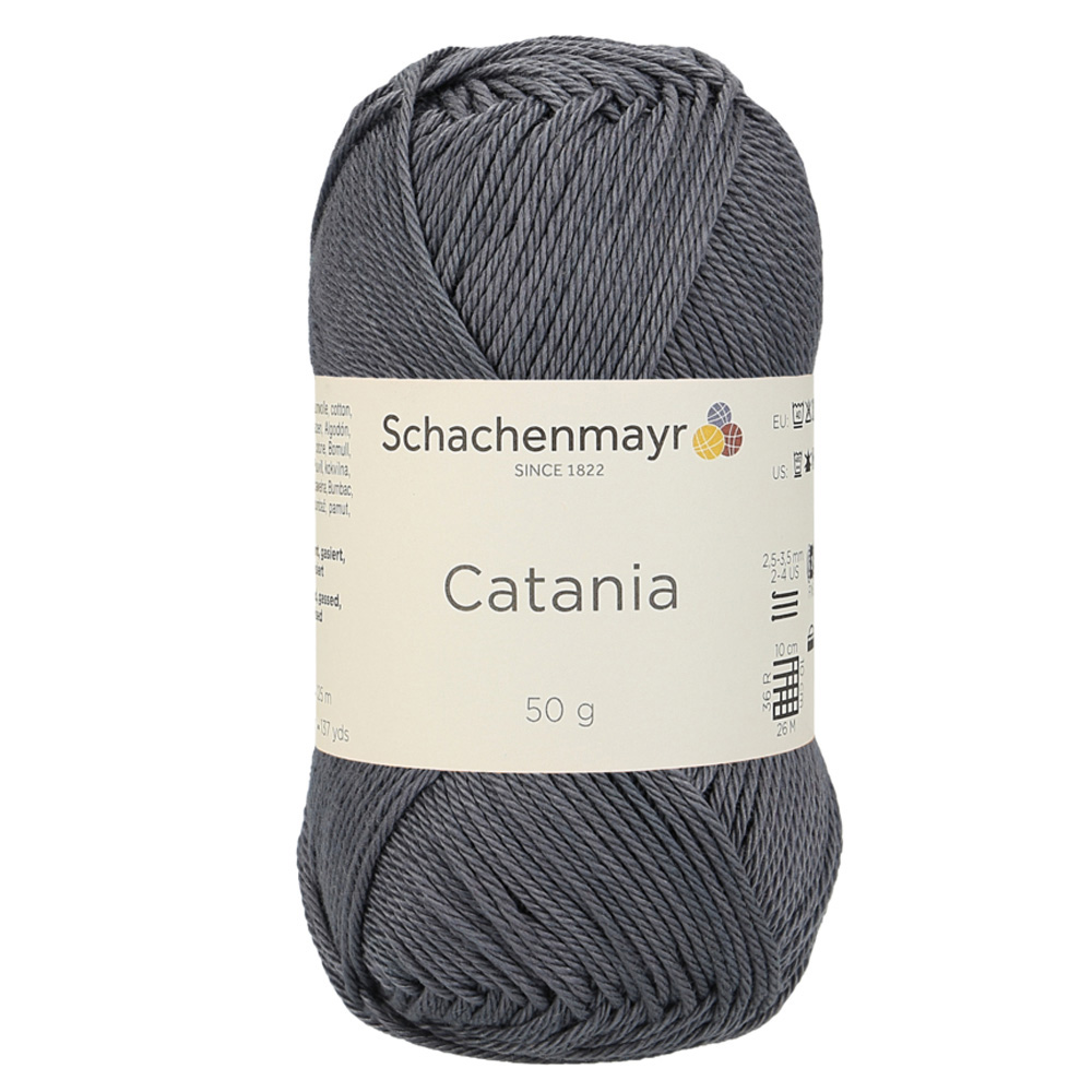 Wolle Schachenmayr anthrazit Catania 125m 50g