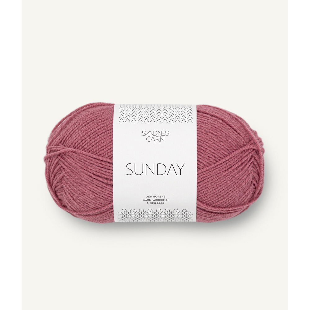 Wolle Sandnes Garn raspberry sorbet Sunday 235m 50g