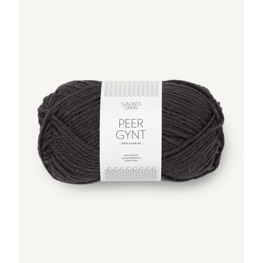 Wolle Sandnes Garn Bristol black Peer Gynt 91m 50g