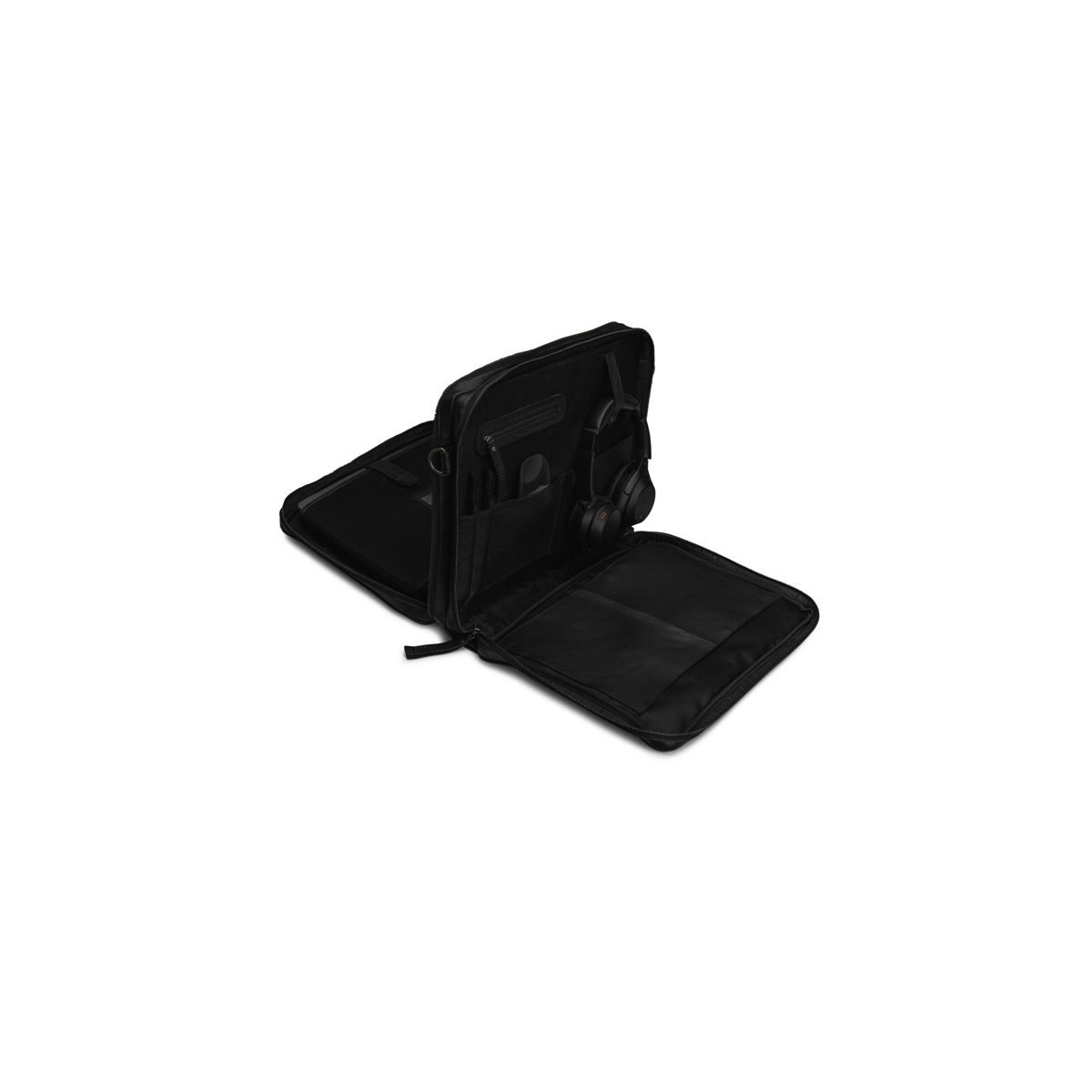 Lederhandtasche mit Henkel Drea Black