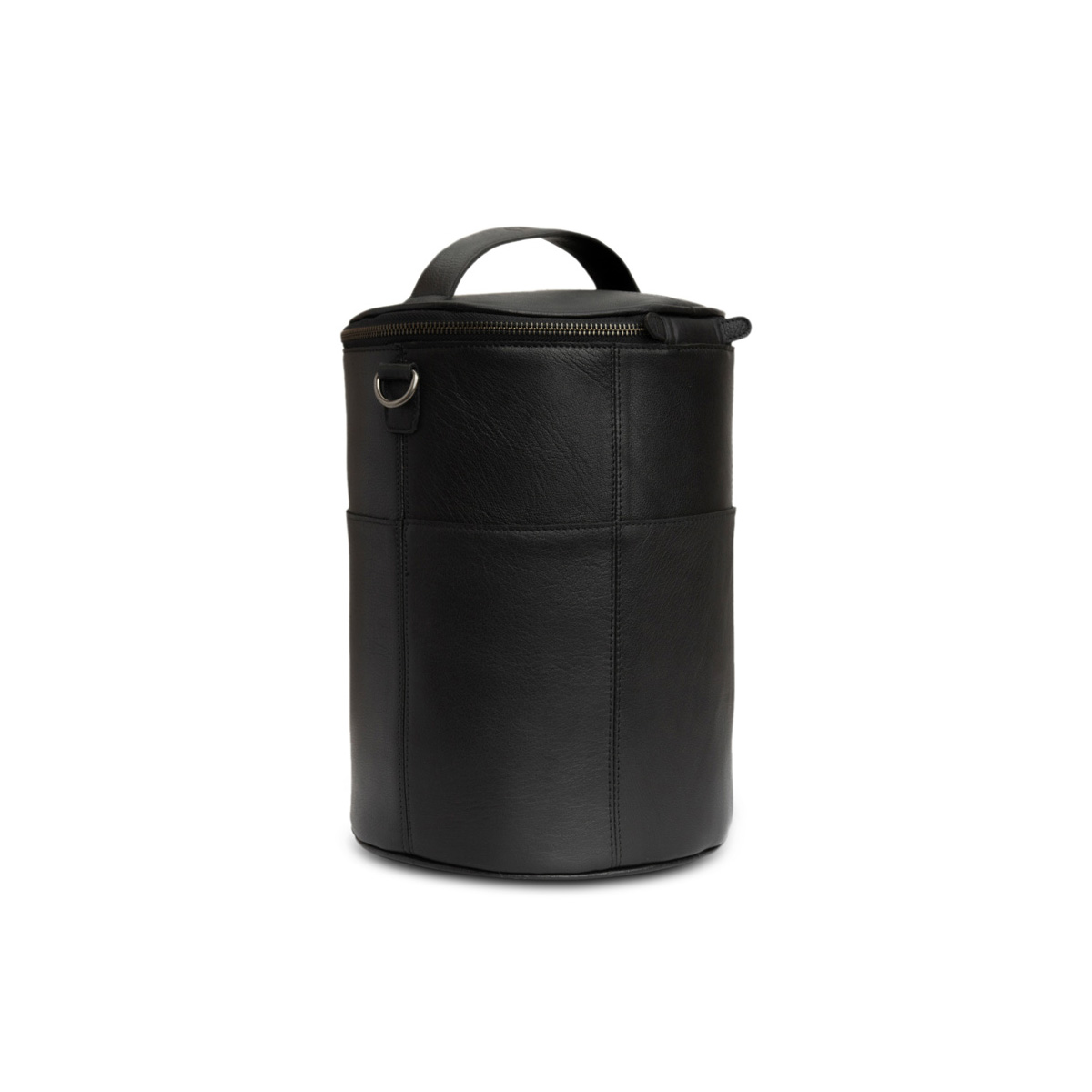 Lederorganizer rund mit Henkel, groß Saturn XL Black