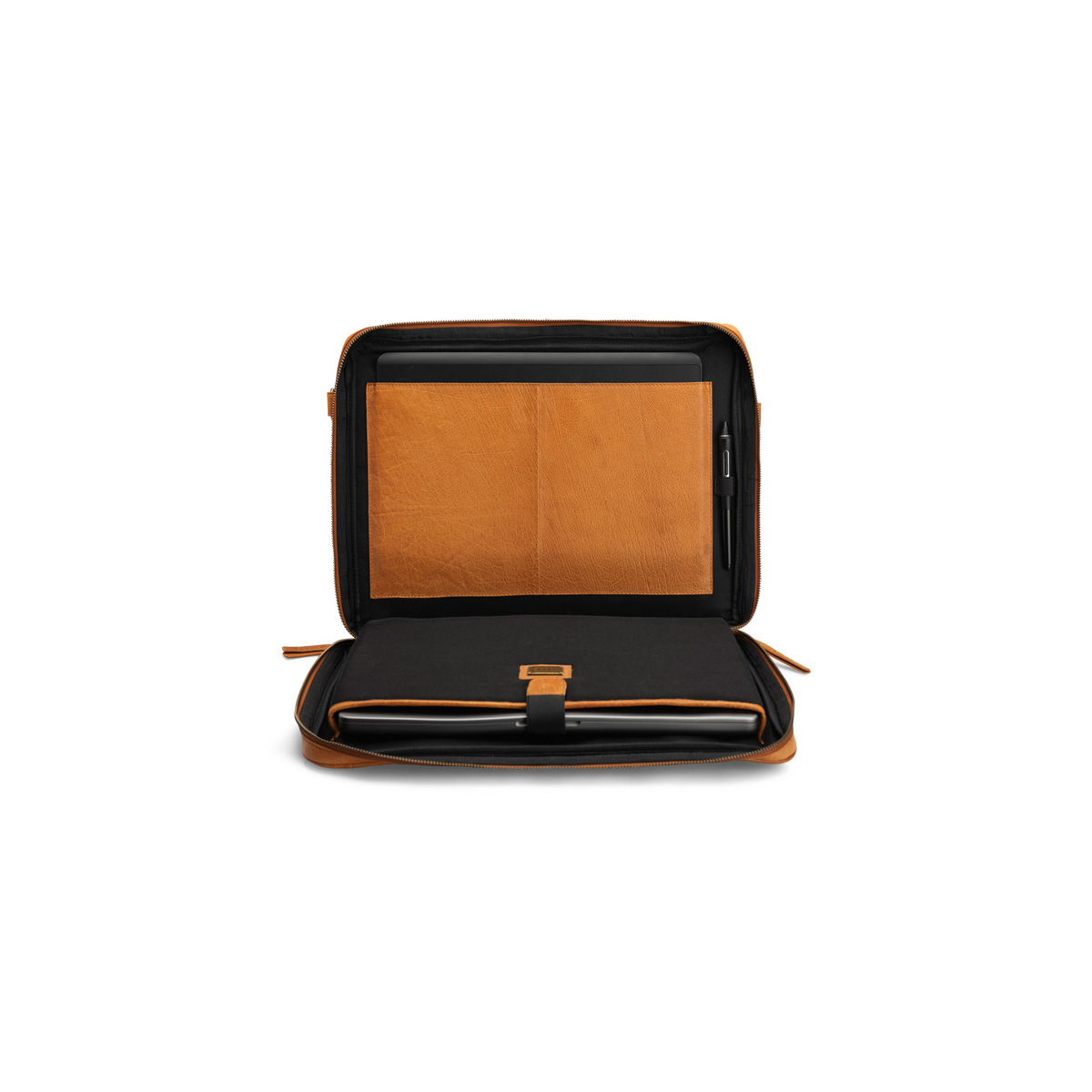 Lederhandtasche mit Henkel Drea Whisky