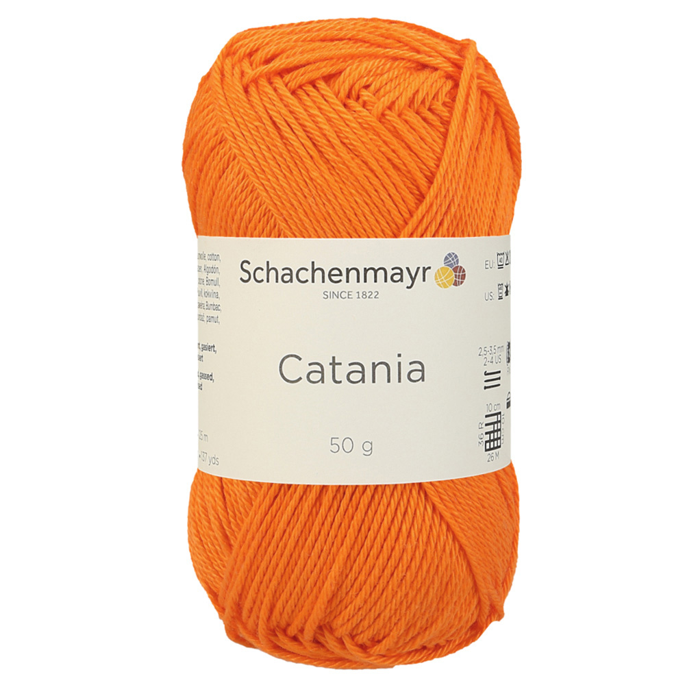 Wolle Schachenmayr orange Catania 125m 50g