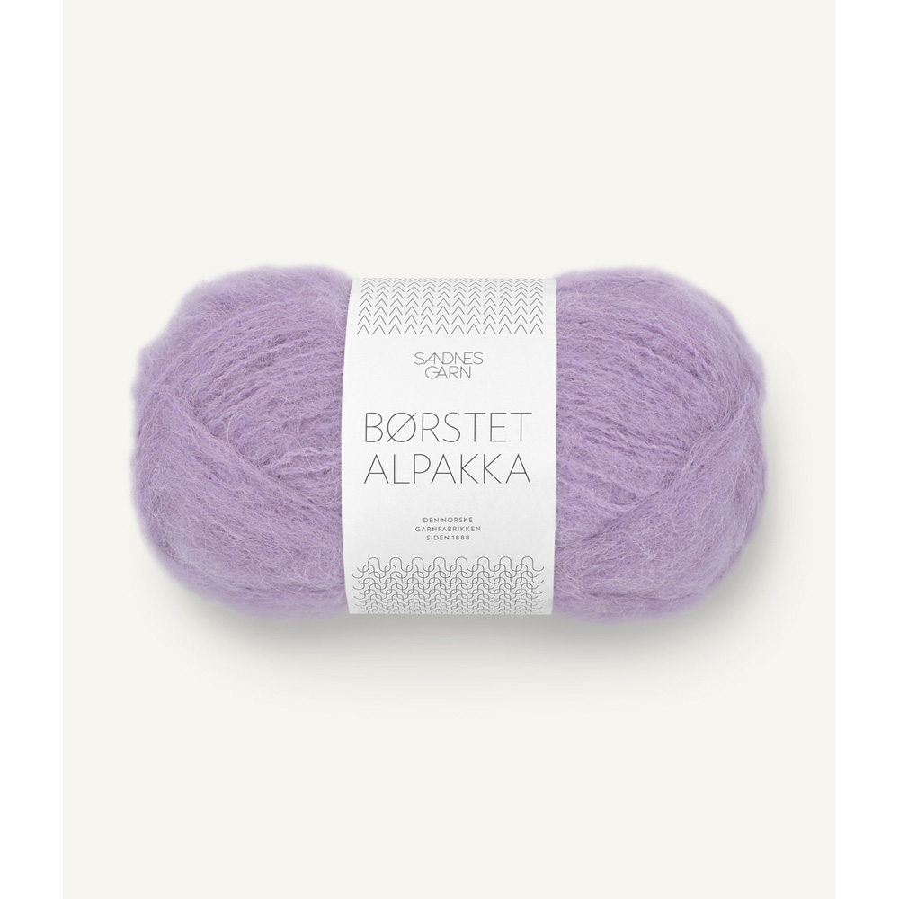 Wolle Sandnes Garn hellviolett Borstet Alpakka  110m 50g