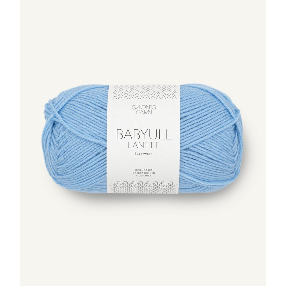 Wolle Sandnes Garn blue Babyull Lanett 175m 50g