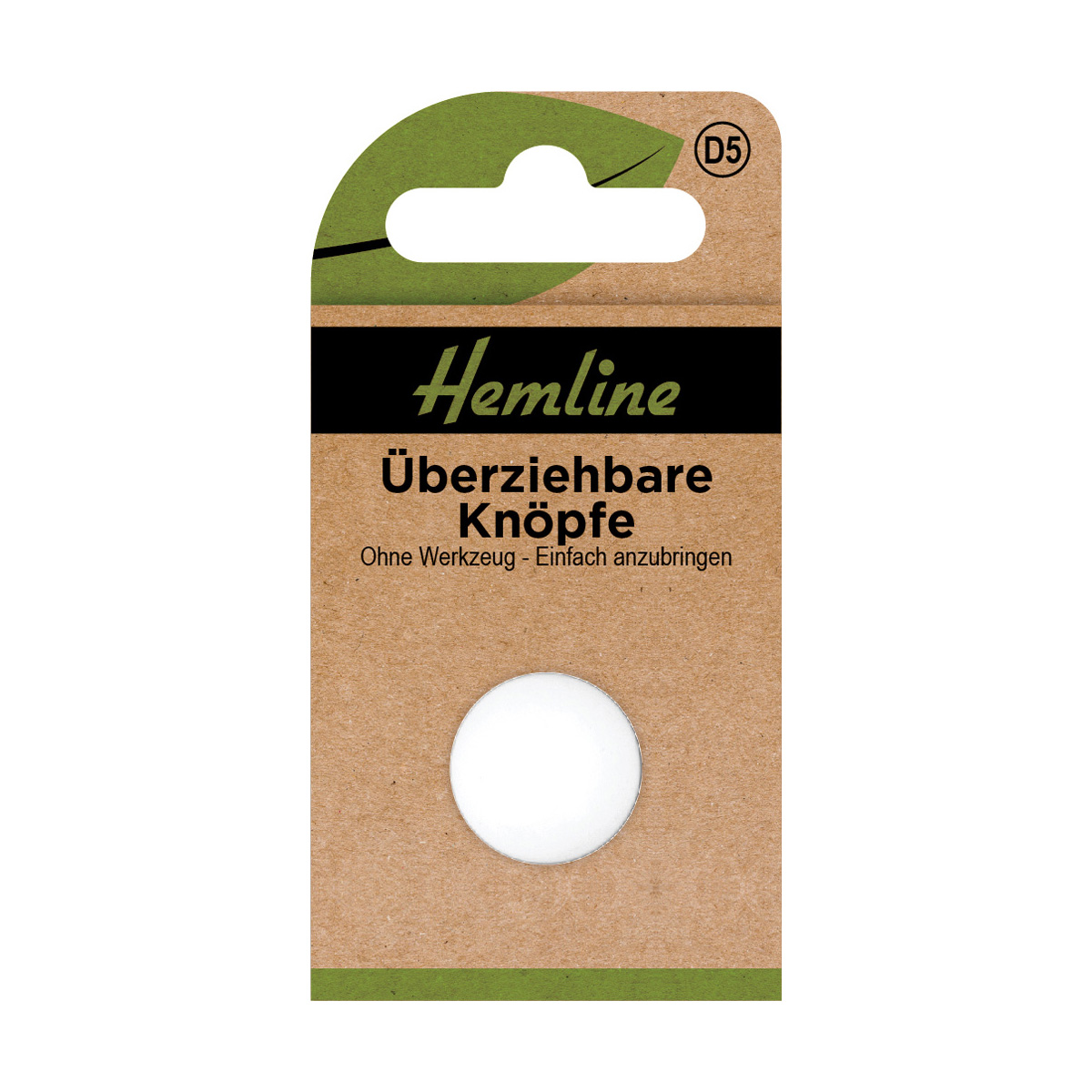 Überziehbare Knöpfe 18 mm 5 Stück