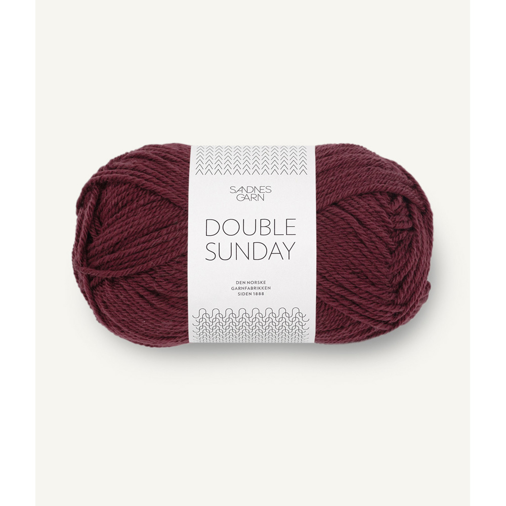 Double Sunday col. 4372 dyp burgunder ca. 108 m 50 g