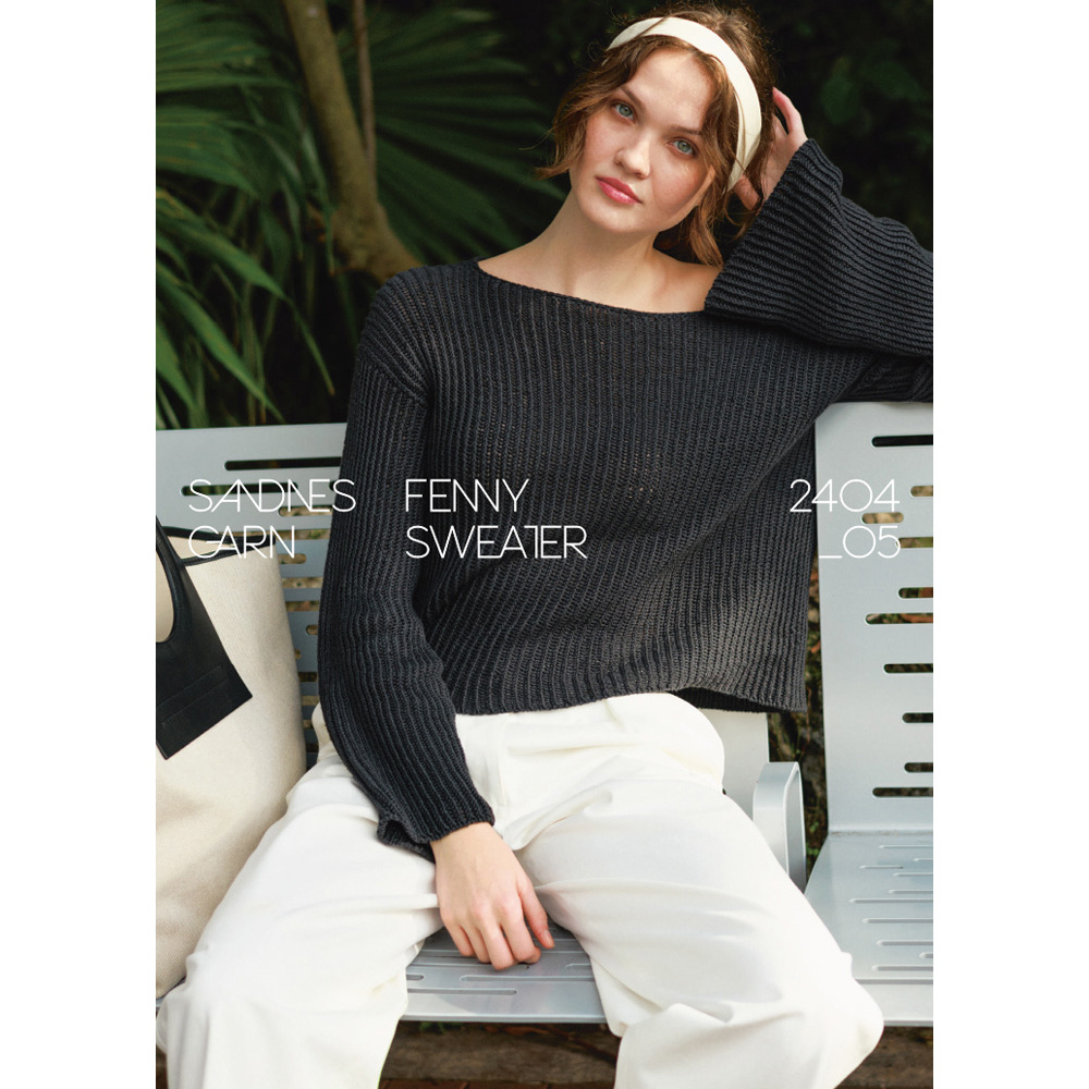 Anleitungsheft 2404 Sommerstrikk Einzelanleitung 2404 Nr. 5 - Fenny sweater - Englisch