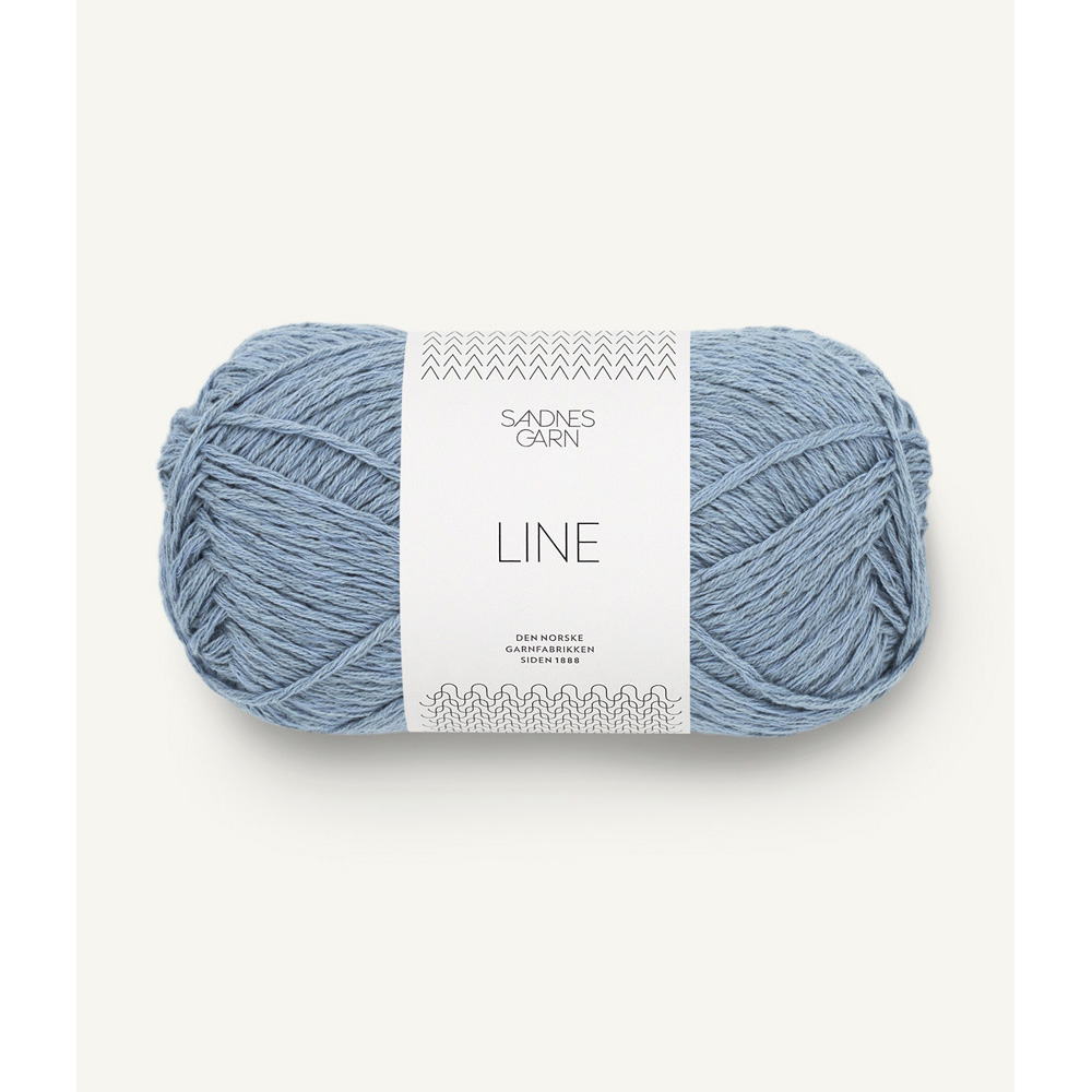 Wolle Sandnes Garn bla hortensia Line 110m 50g
