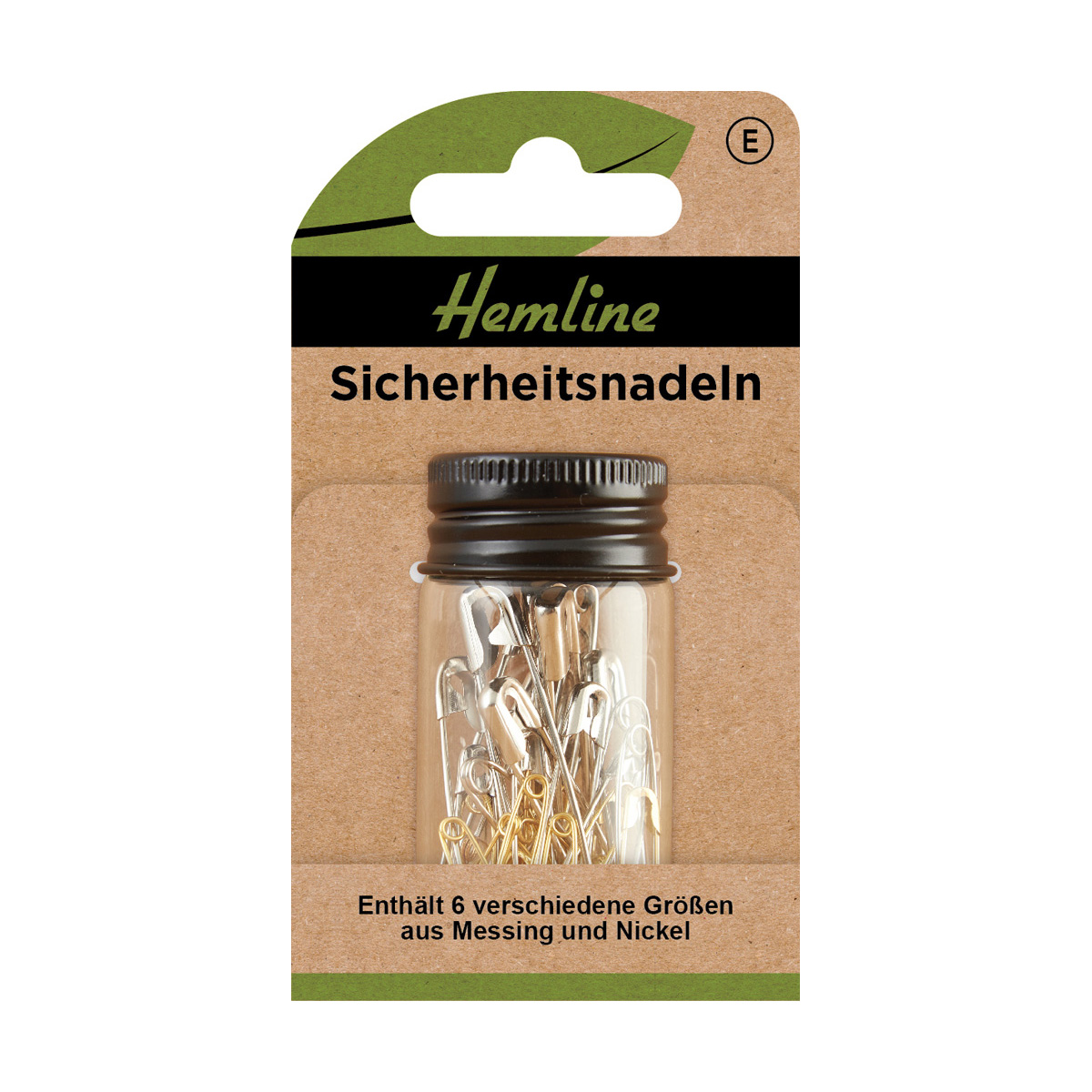 Sicherheitsnadeln gold, silber 40 St