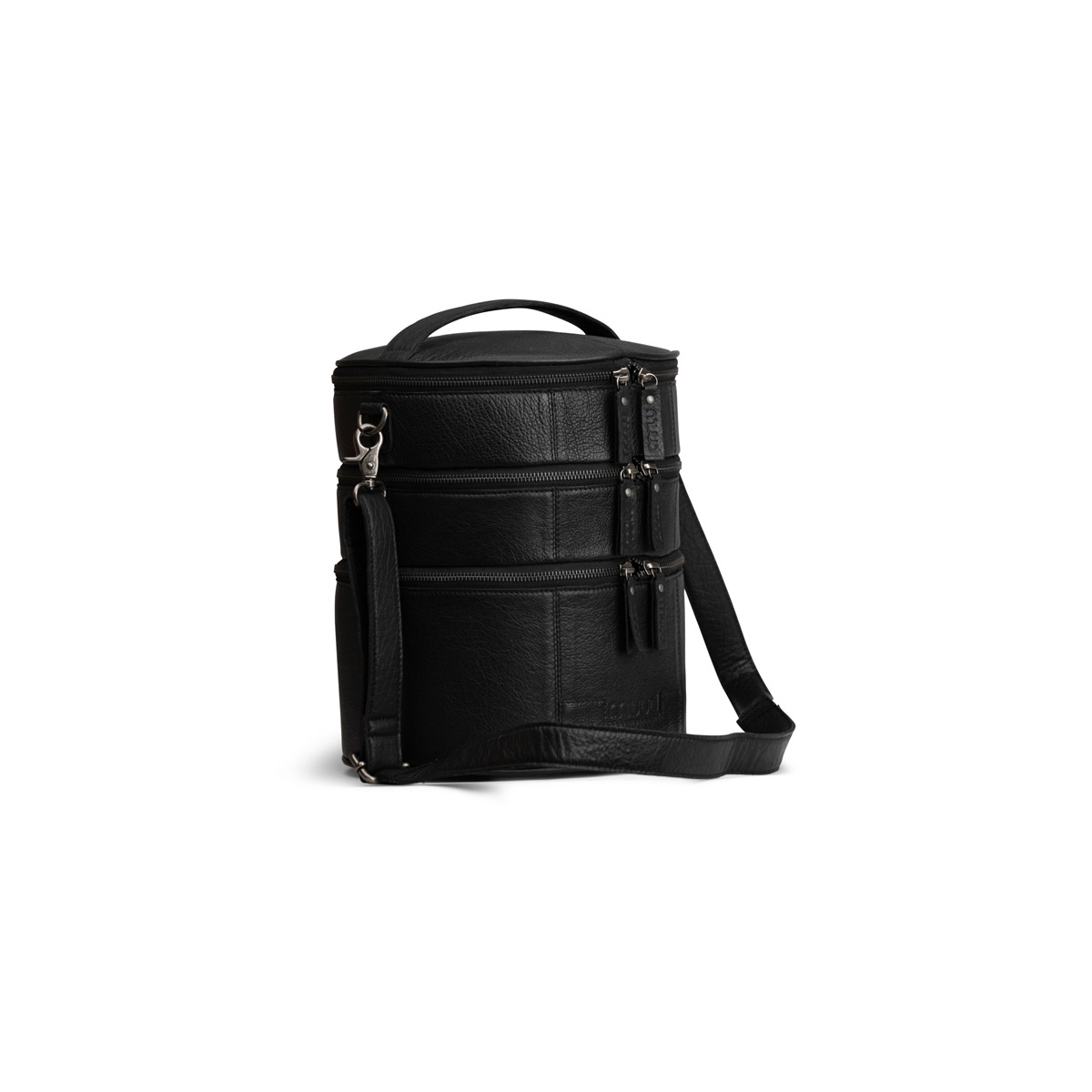 Leder Aufbewahrungstasche Bturn Black