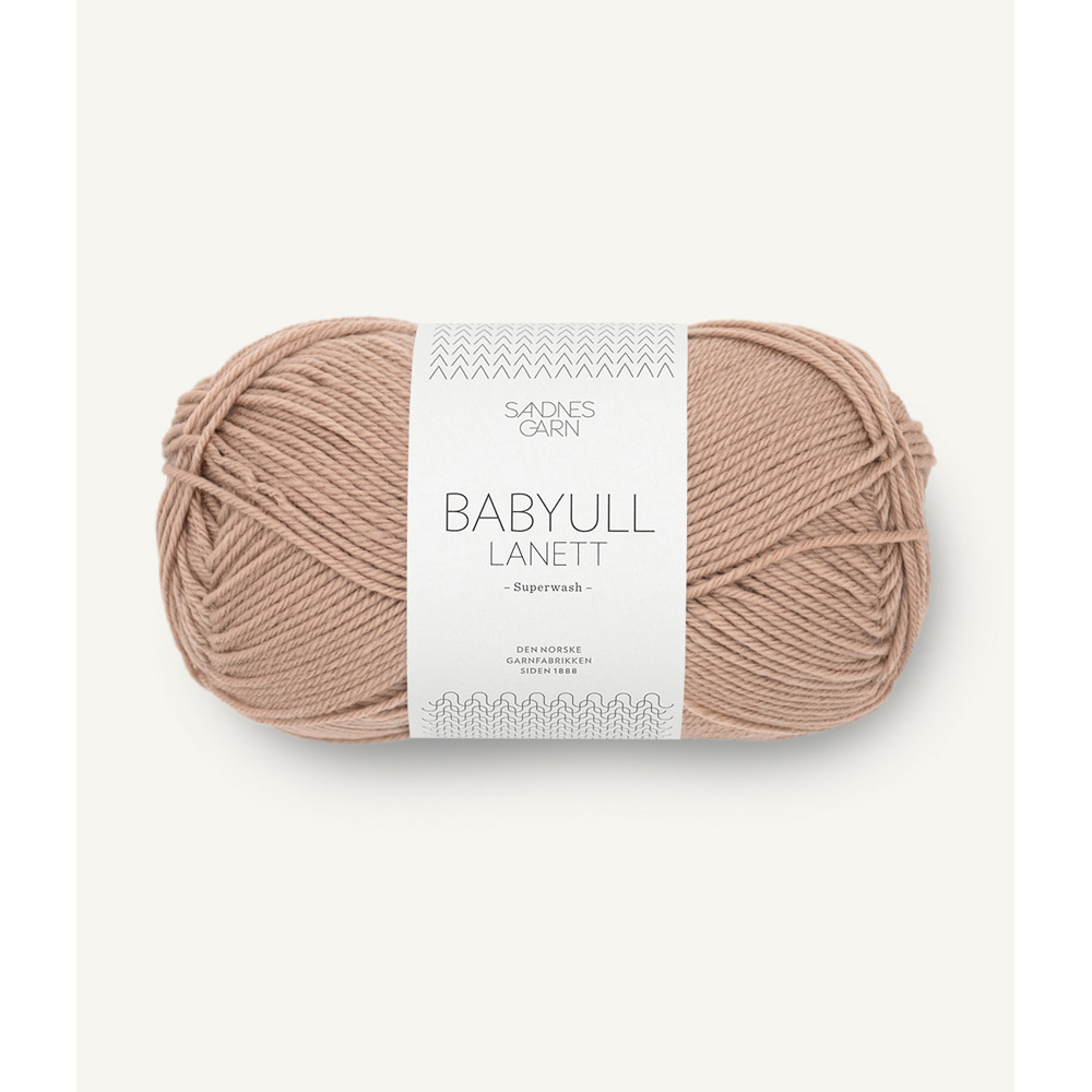 Wolle Sandnes Garn lys eikenøtt Babyull Lanett 175m 50g