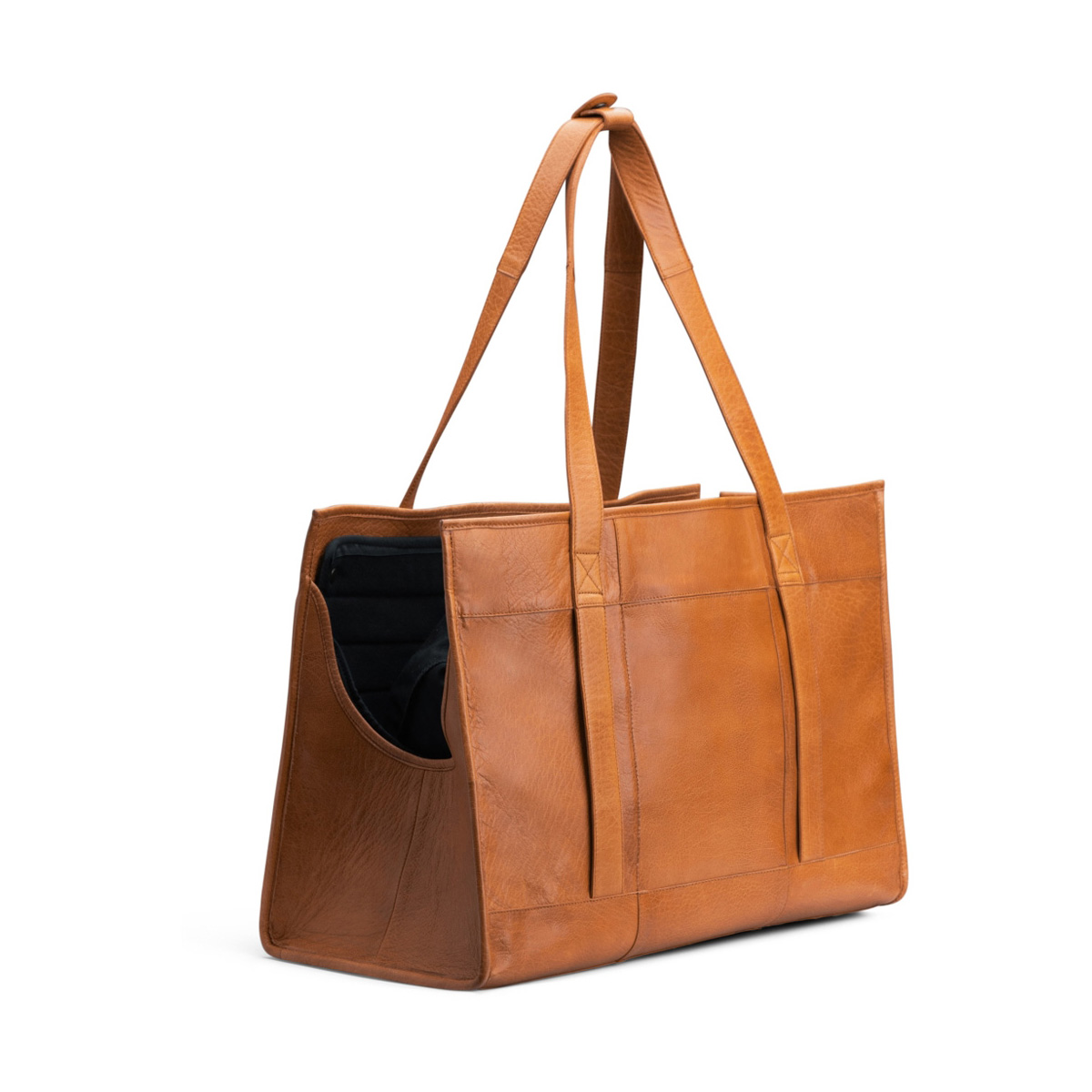 Transporttasche Hunde Leder Clara XL Whisky Transporttasche Hunde Leder Clara XL Whisky