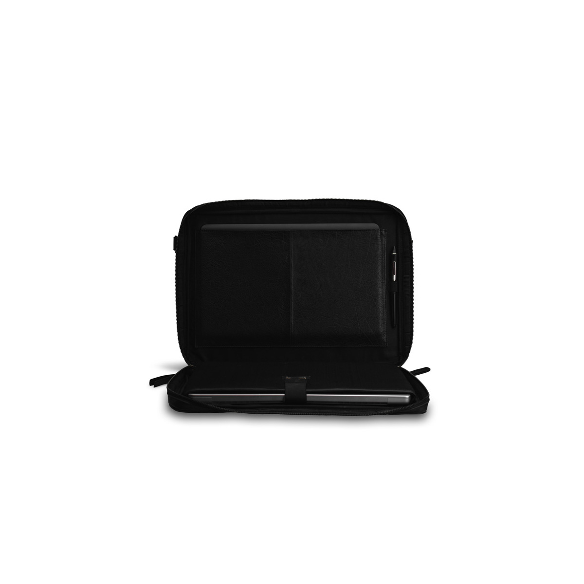 Lederhandtasche mit Henkel Drea Black